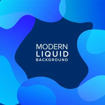 Liquid color background design. Fluid gradient shapes composition. Frame desi Stock Illustration