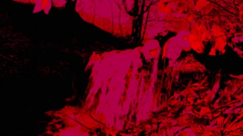 Liquid Color of Blood Flowing Down on the Objects Stock Footage 63965690