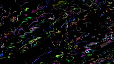 Liquid Color Glossy Wavy Reflection Surface Patterns Colorful Liquid Fluid Stock Footage 132731893