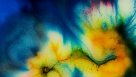 Liquid color paint explosion. Abstract color ink Stock Footage 120447829