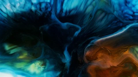 Liquid color paint explosion. Abstract color ink Stock Footage 120448038
