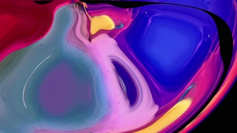 Liquid color paint patterns texture top view. Stock Footage 101189789