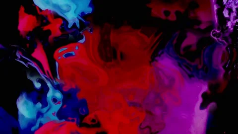 Liquid color paint texture top view. Multicolor liquid paint surface. Stock Footage 101072844