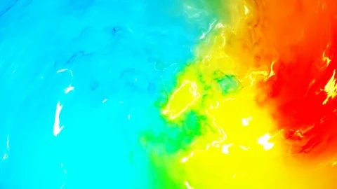Liquid colorful surface in slow motion on colorful background Stock Footage 124463098