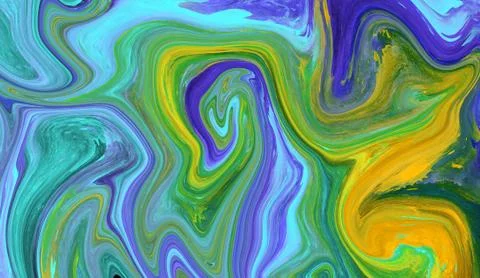 Liquid colorful wave texture background. Graphic creative fantasy texture psy Stock Illustration