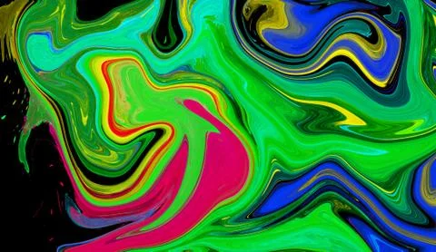 Liquid colorful wave texture background. Graphic creative fantasy texture psy Stock Illustration