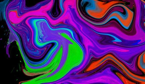 Liquid colorful wave texture background. Graphic creative fantasy texture psy Stock Illustration