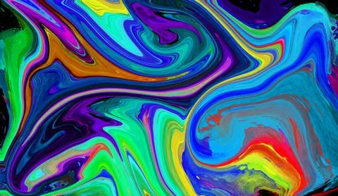 Liquid colorful wave texture background for banner,flyer and poster psychedel Stock Illustration