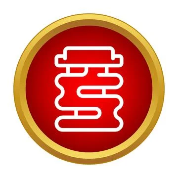 Liquid condiment flowing from jar icon button Stock Illustration