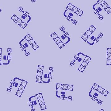 Liquid cooling system gaming pc glyph vector seamless pattern Stockillustratie