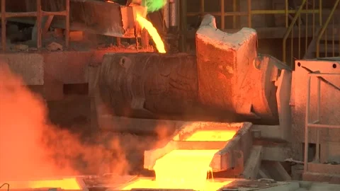 Liquid copper Stock Footage 297261947