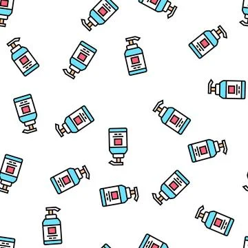 Liquid cream for face vector seamless pattern イラスト素材