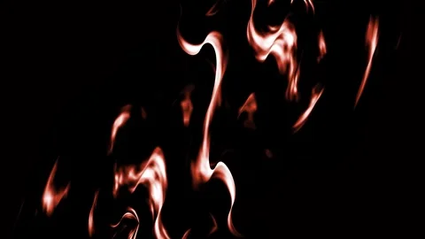 Liquid Curve Abstract Flames on Dark Background Stock Footage 304623118