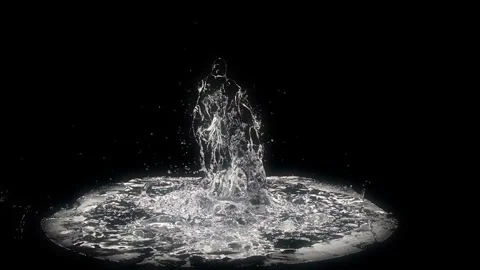 Liquid Dance Blackwhite 5 Footage Stock Footage 337442857
