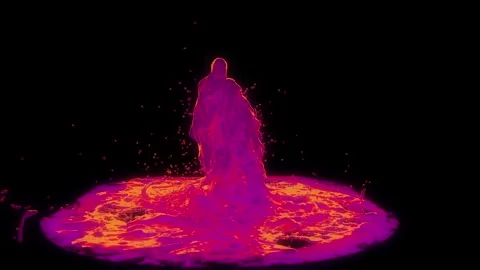Liquid Dance Sunset 4 Footage Stock Footage 337442871