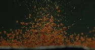Liquid Dancing From The Vibrations Of A Speaker In Slow Motion Stock Footage