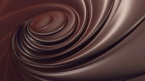 Liquid dark chocolate swirl Stock Footage