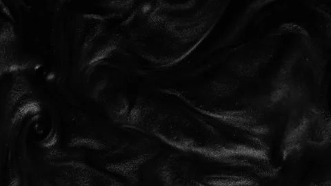 Liquid dark motion organic background. Shine glitter fluid metallic black Stock Footage 234540262