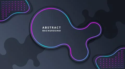 Liquid Dark Neon Technology Abstract Background Stock-Illustration