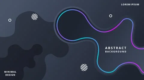 Liquid Dark Neon Technology Abstract Background Stock-Illustration