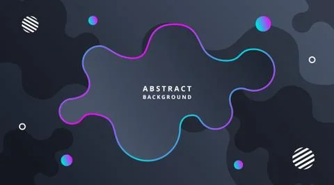 Liquid Dark Neon Technology Abstract Background Stock Illustration