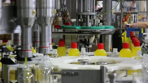 Liquid Detergent, Bottling Stock Footage 12061597
