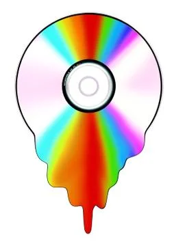 Liquid disk Illustrazione stock
