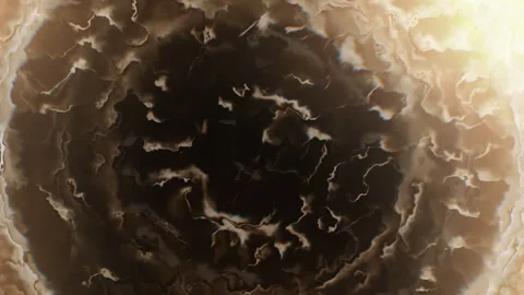 Liquid dissolve, fluid waves, Spherical, magnified, biology, medical, zoom, magn Stock Footage 241968953