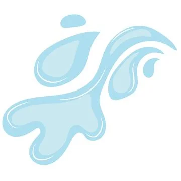 Liquid drop splash icon Stock Illustration