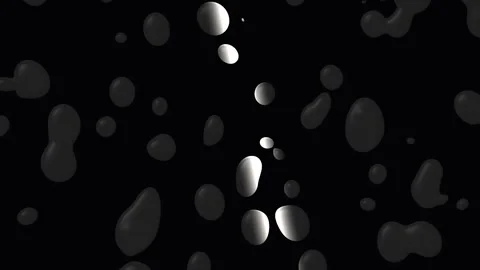 Liquid Droplets forming on dark surface with soft light during abstract sci.. Stock Footage 341691577