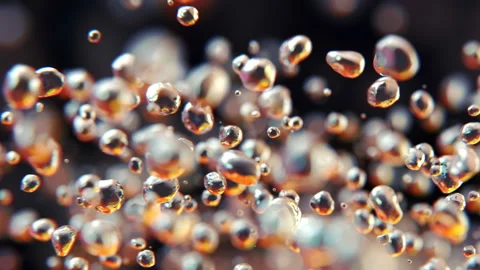 Liquid drops jumping in slow motion 4K Stock Footage 149733021