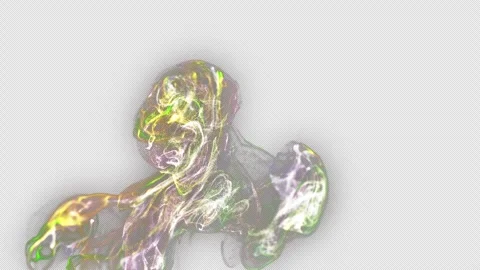 Liquid Dust Particles floating twist Smoke explosion Abstract Background. F.. Stock Footage 260382421