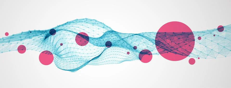 Liquid dynamic flow. Trendy fluid cover design. Stock Illustration