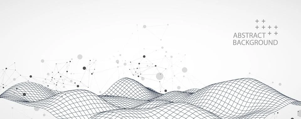 Liquid dynamic flow. Trendy fluid cover design. Stock Illustration