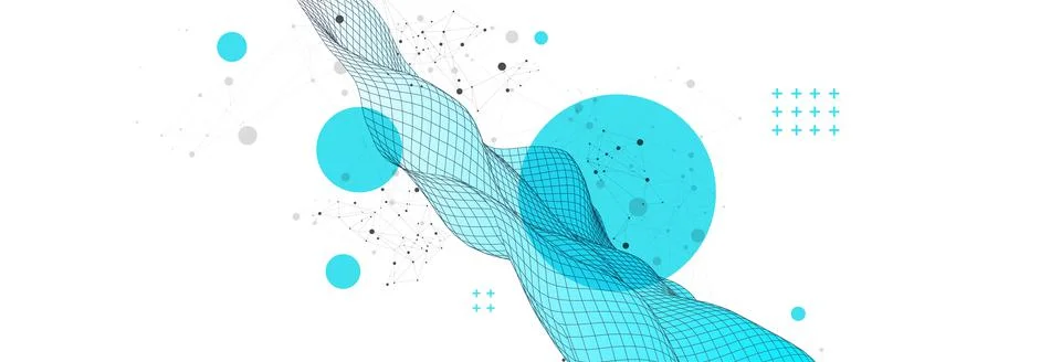 Liquid dynamic flow. Trendy fluid cover design. イラスト素材