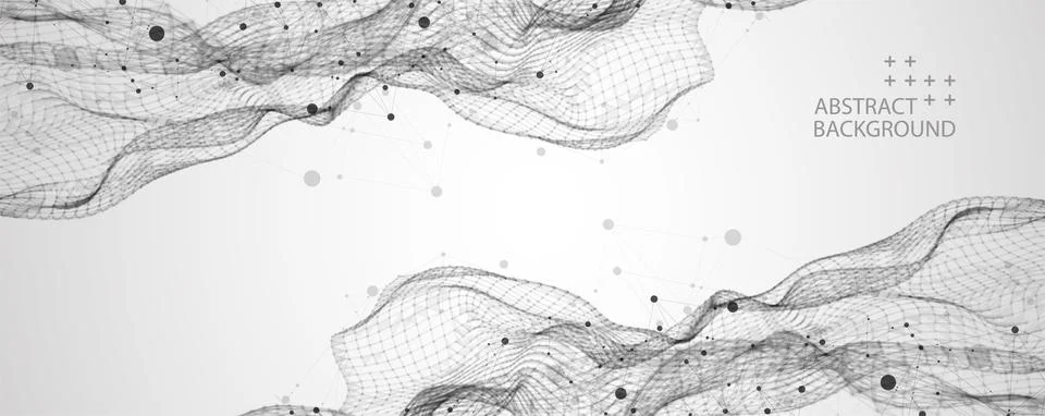 Liquid dynamic flow. Trendy fluid cover design. Stock Illustration