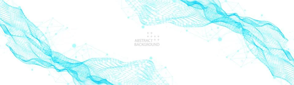 Liquid dynamic flow. Trendy fluid cover design. Illustrazione stock