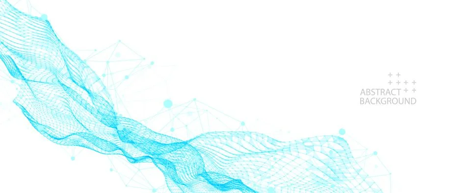 Liquid dynamic flow. Trendy fluid cover design. Stock Illustration