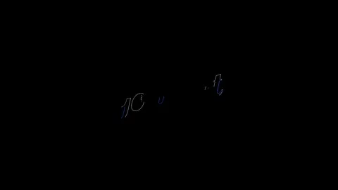 Liquid Effect over flat saturated red and blue Gourmet word, animated text. Stock Footage 128786342