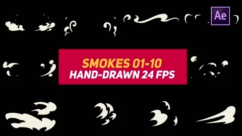 Liquid Elements 2 Smokes 01-10 Stock After Effects