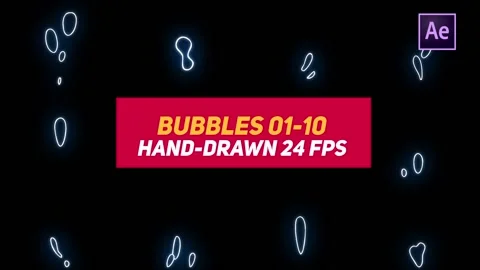Liquid Elements 3 Bubbles 01-10 Stock After Effects