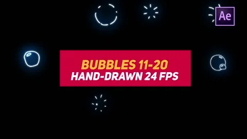 Liquid Elements 3 Bubbles 11-20 Stock After Effects