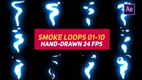Liquid Elements 3 Smoke Loops 01-10  After Effects	Stock