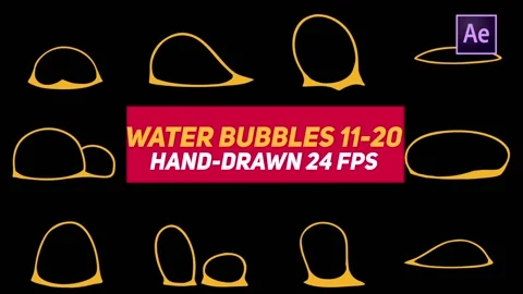 Liquid Elements 3 Water Bubbles 11-20  After Effects	Stock