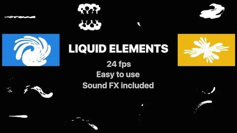 Liquid Elements And Transitions Stock After Effects