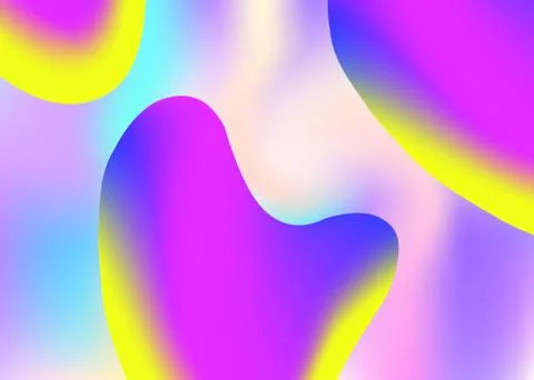Liquid elements background with dynamic shapes and fluid. Stock Illustration