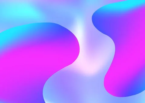 Liquid elements background with dynamic shapes and fluid. Stock Illustration