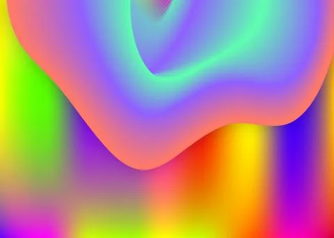 Liquid elements background with dynamic shapes and fluid. Stock Illustration