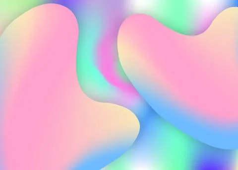 Liquid elements background with dynamic shapes and fluid. Stock Illustration