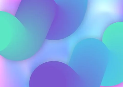 Liquid elements background with dynamic shapes and fluid. Stock Illustration